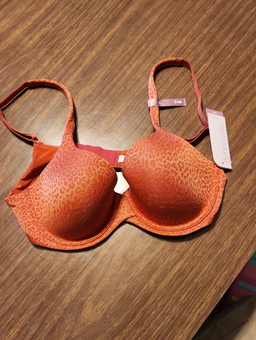Ambrielle  Animal-Print Bra T-Shirt Bra